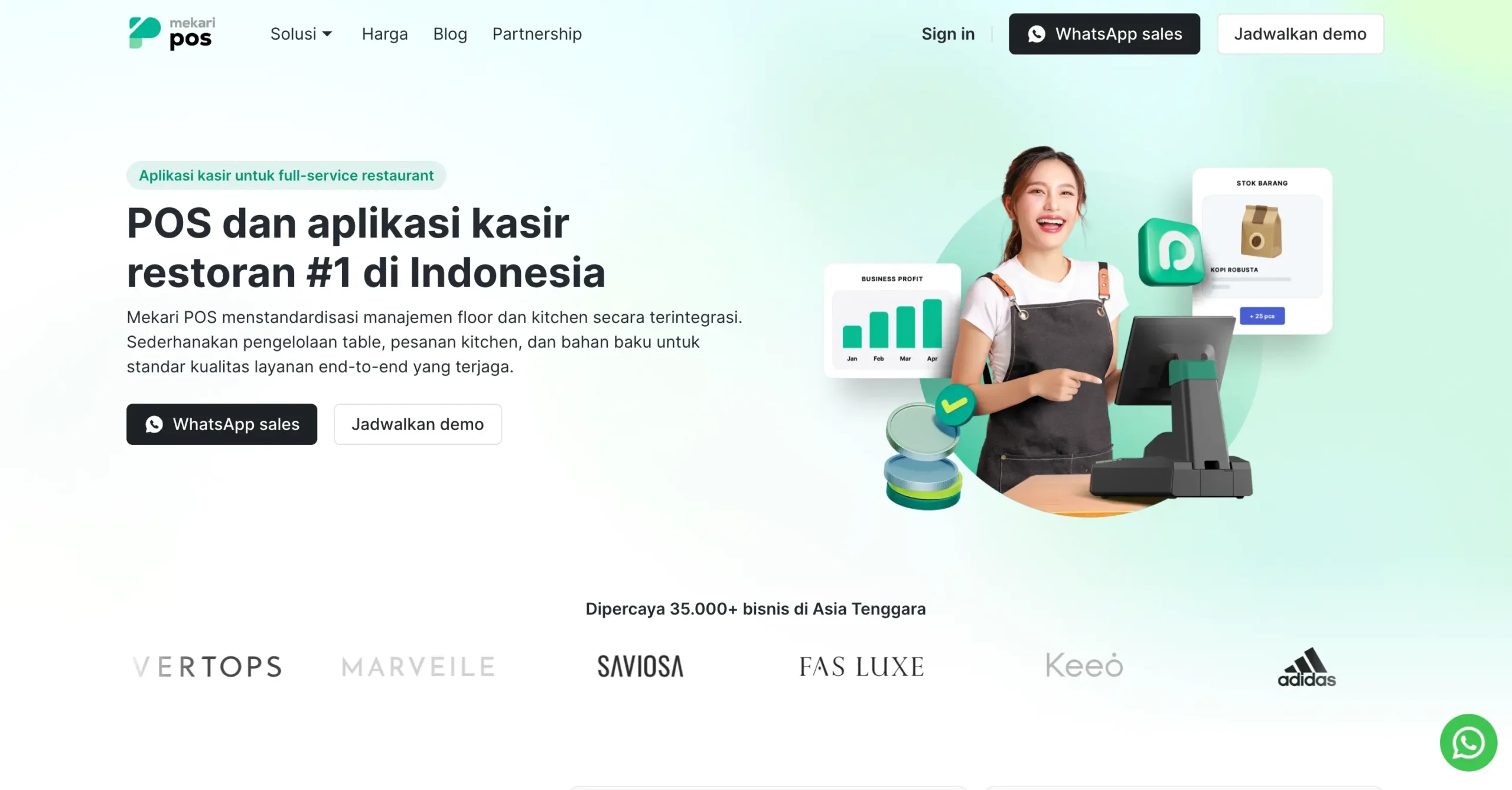 Tampilan Halaman Aplikasi POS Restoran Mekari POS Aplikasi POS Restoran Terbaik Mekari POS