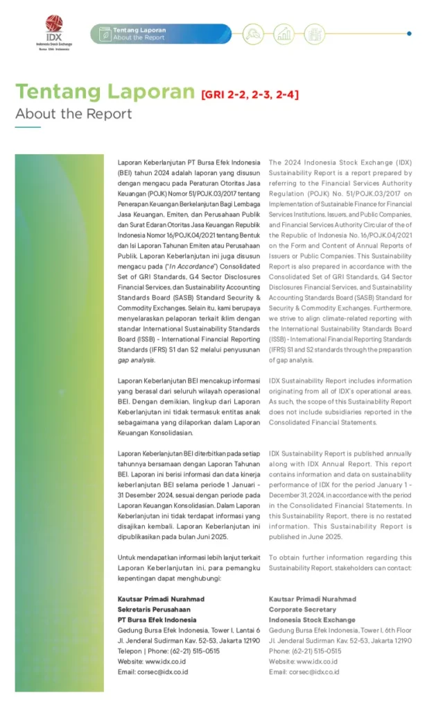 sustainablity report BEI