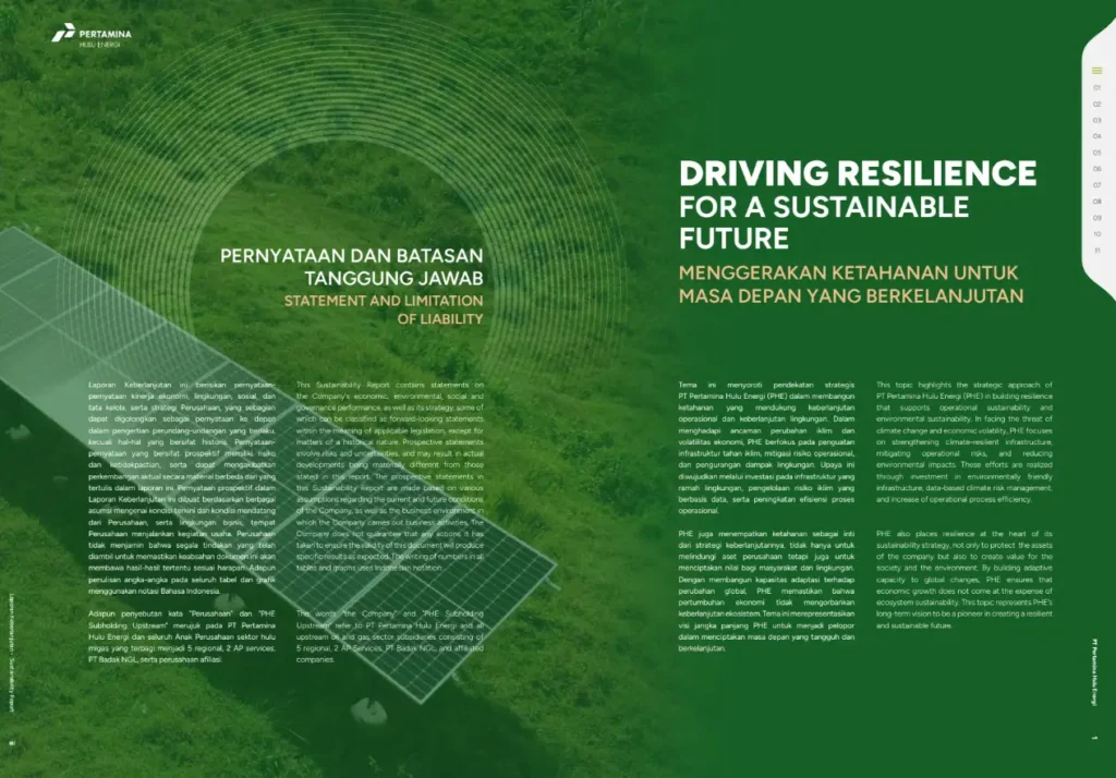 sustainablity report pertamina
